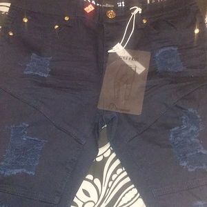 Dark blue skinny jeans